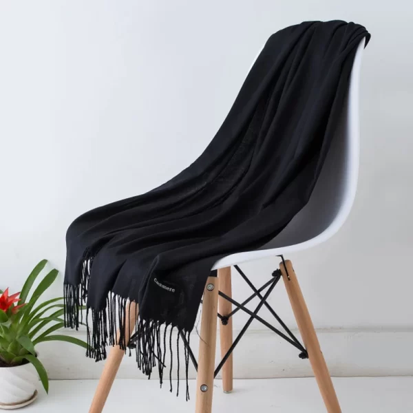 Autumn Winter Women Cashmere Scarf Luxury Brand Female Warm Shawls Wraps 2021 Pashmina Solid Men Long Tassels Scarves Foulard - Image 10