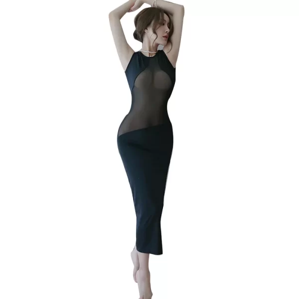 Sensual Lingerie for Women: Sexy Temptation Maxi Dress, Perfect for Nightclubs, Alluring and Enchanting Nighttime Attire. - Image 5