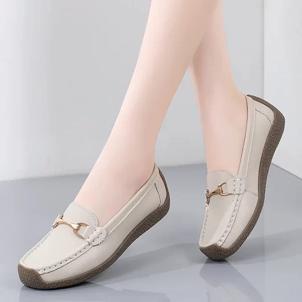 2024 New Spring/Autumn Women Genuine Leather Casual Women Shoes - Image 4