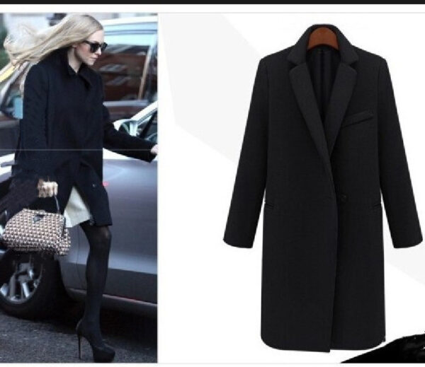 Fashionable And Simple One-button Women's Coat - Image 2