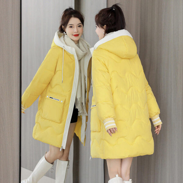 Mid Length Down Cotton Coat - Image 6