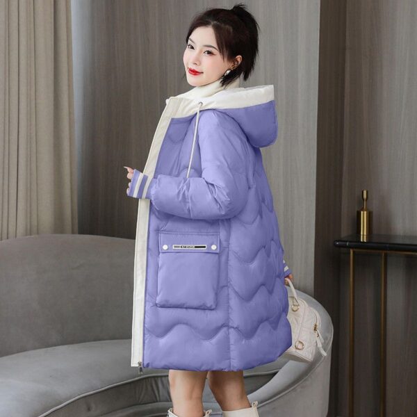 Mid Length Down Cotton Coat - Image 8