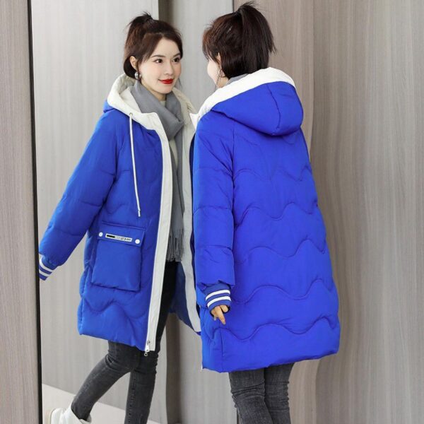 Mid Length Down Cotton Coat - Image 5