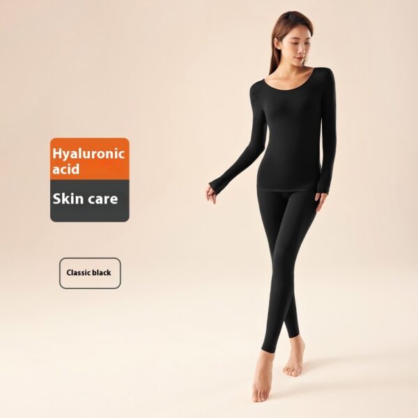 Hyaluronic Acid Moisturizing Warm Long Sleeves Trousers Heating And Warm-keeping Suit Women - Image 4