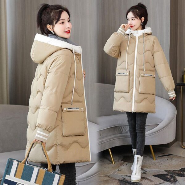 Mid Length Down Cotton Coat - Image 3