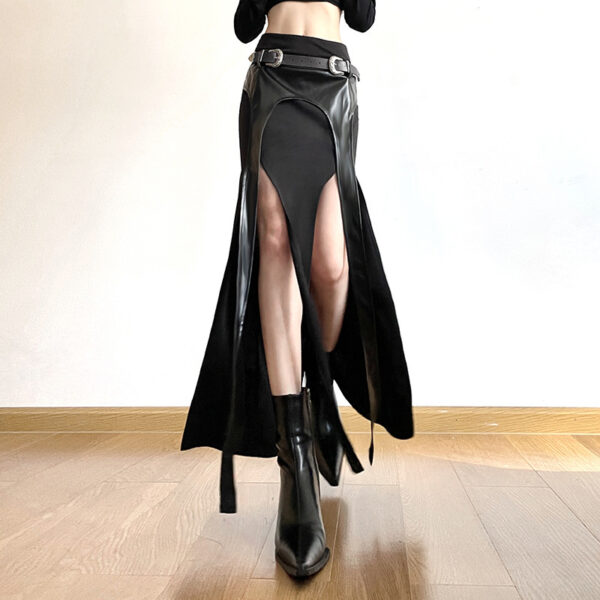 Women's Fishtail Irregular High Waist Long Dress - Image 3